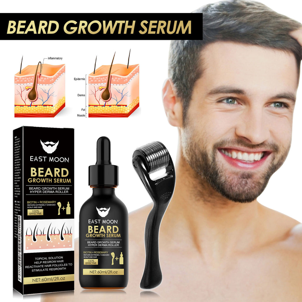 Beard Care Essence Set with Facial Roller