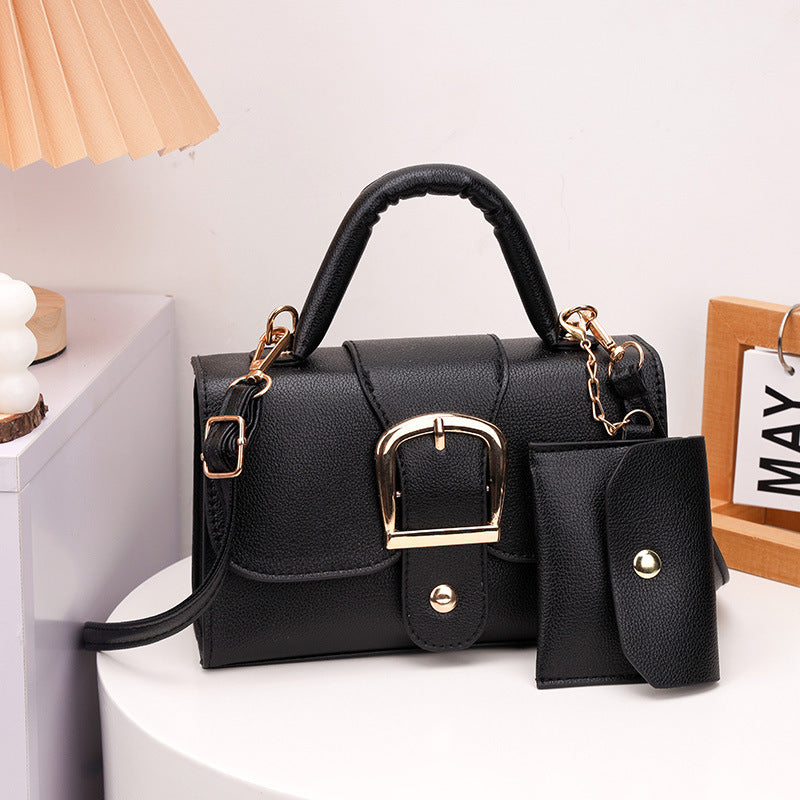 Retro Candy Color Square Crossbody Bag