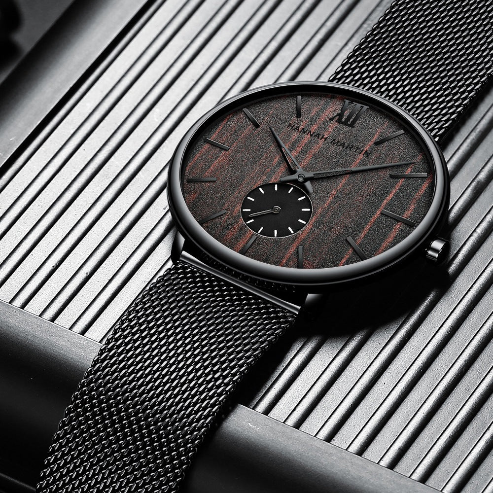 Men's Natural Wood Dial Quartz Watch