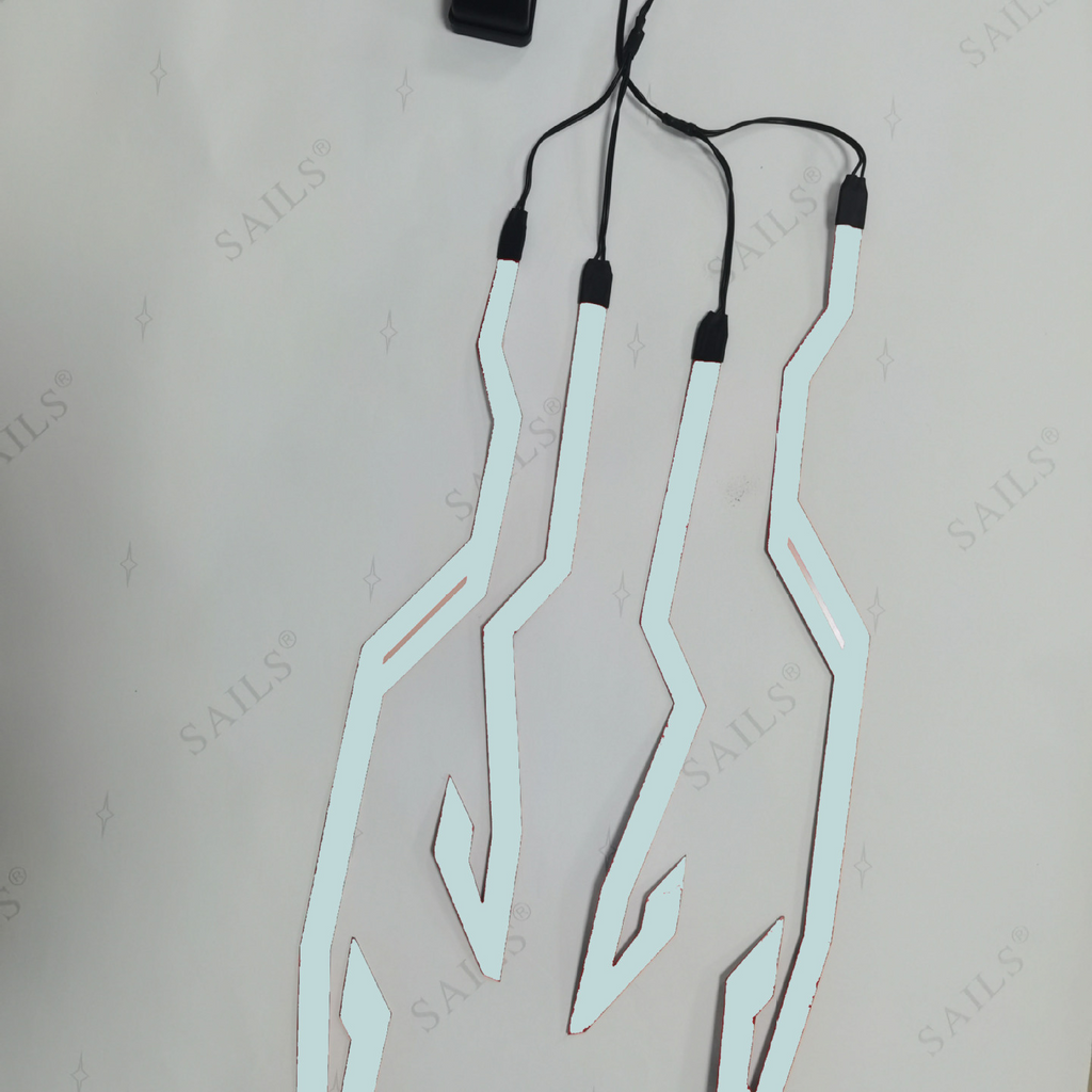 Self-Adhesive EL Motorcycle Helmet Light Strip Decoration Strip