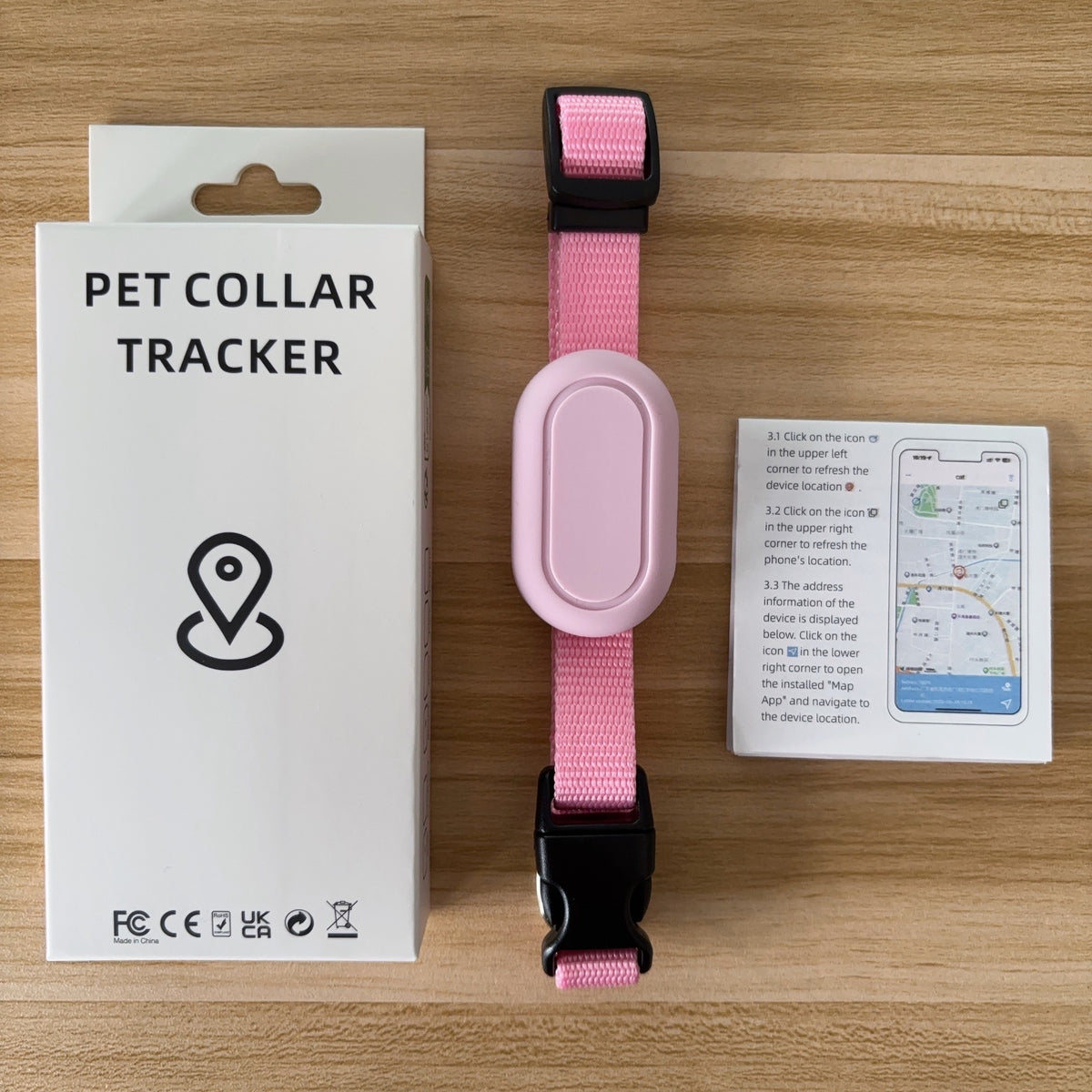 Mini Bluetooth Pet Locator Collar Anti-Lost Device