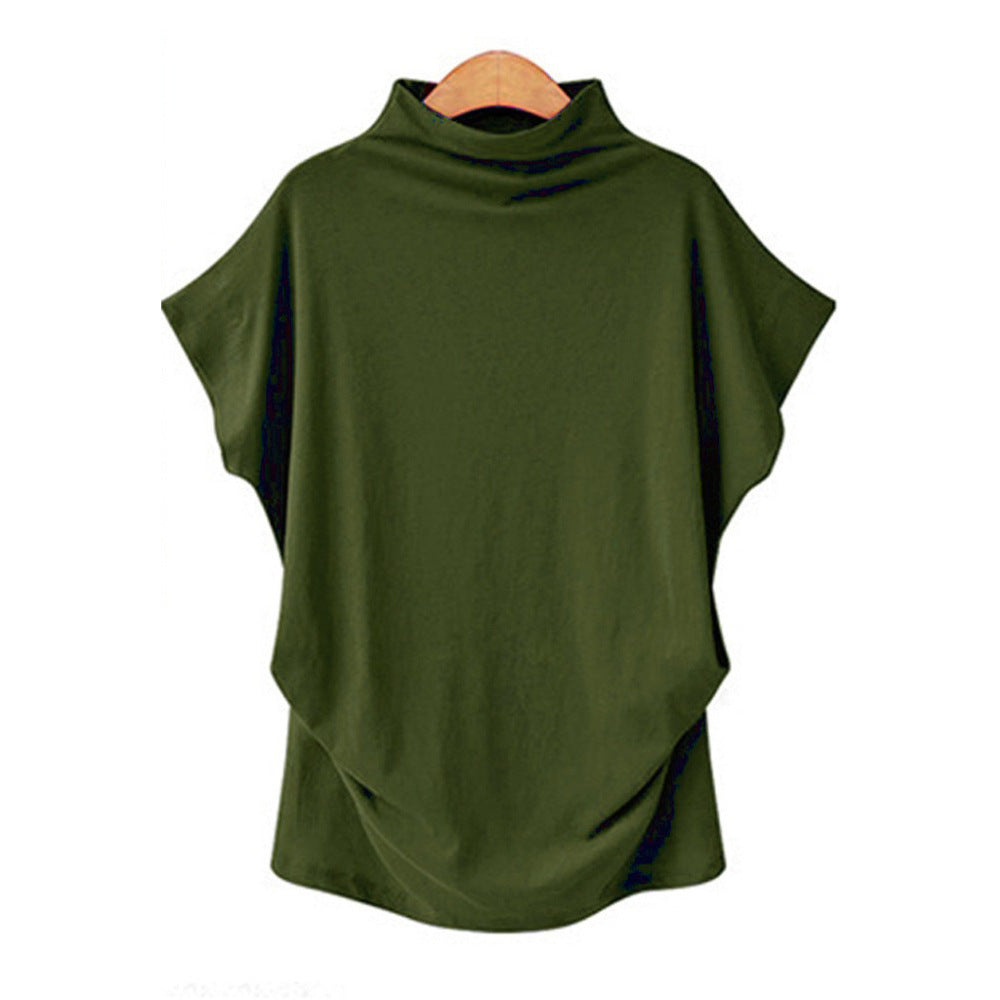 large size women's high collar top