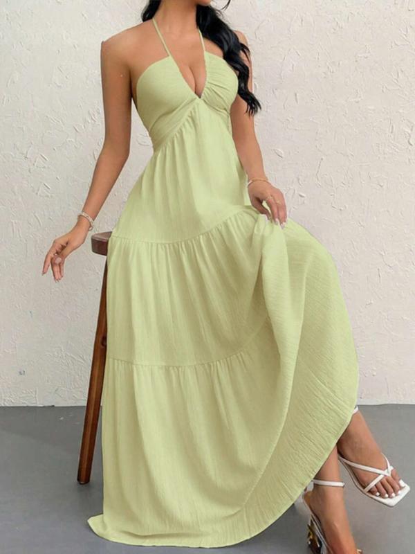 Womens Halter Neck Summer Dress