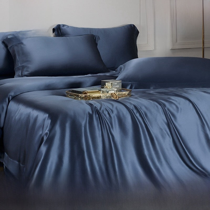Heavy Weight Double-Sided Imitation Silk Four-Piece Set
