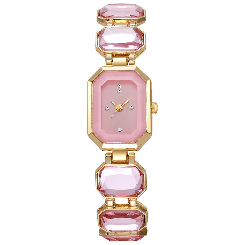Square Crystal Quartz Watch