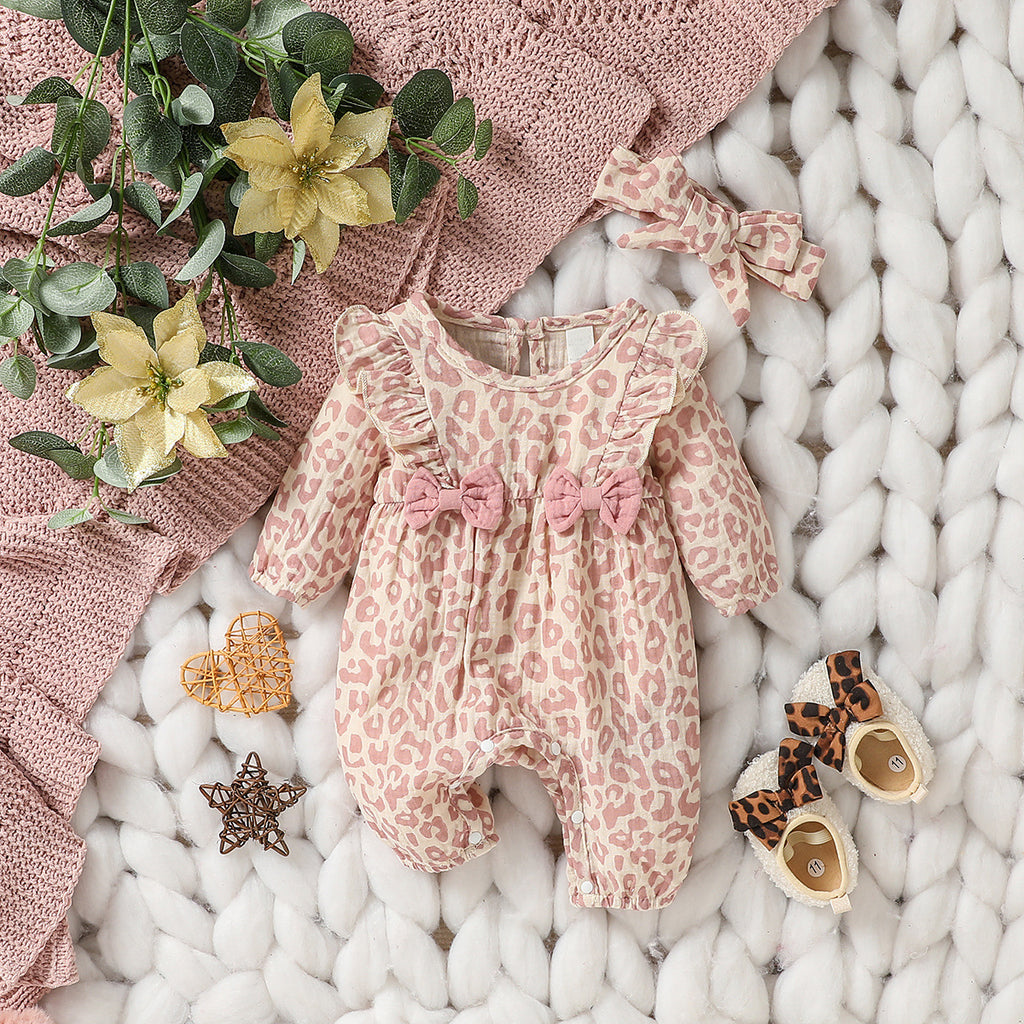 Baby Floral Romper with Hair Band