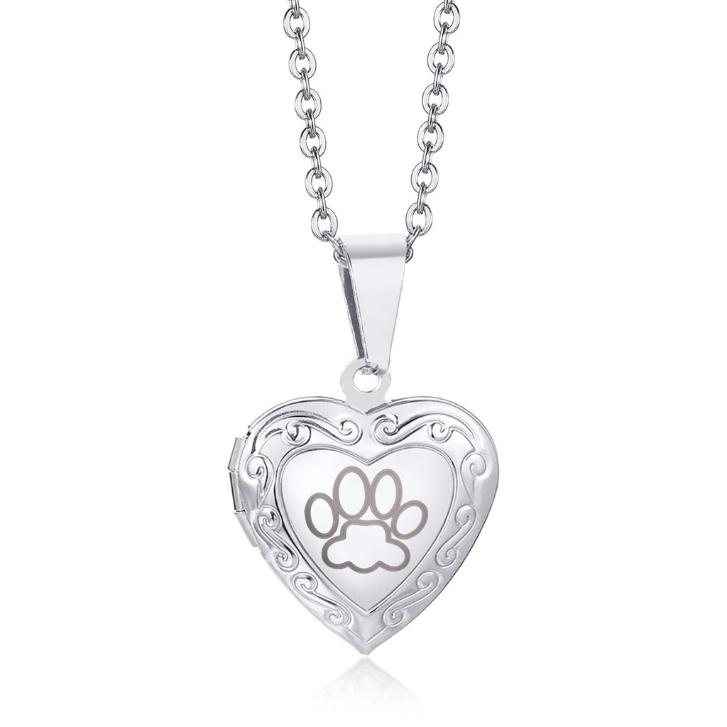 Openable Heart Photo Box Pendant Necklace