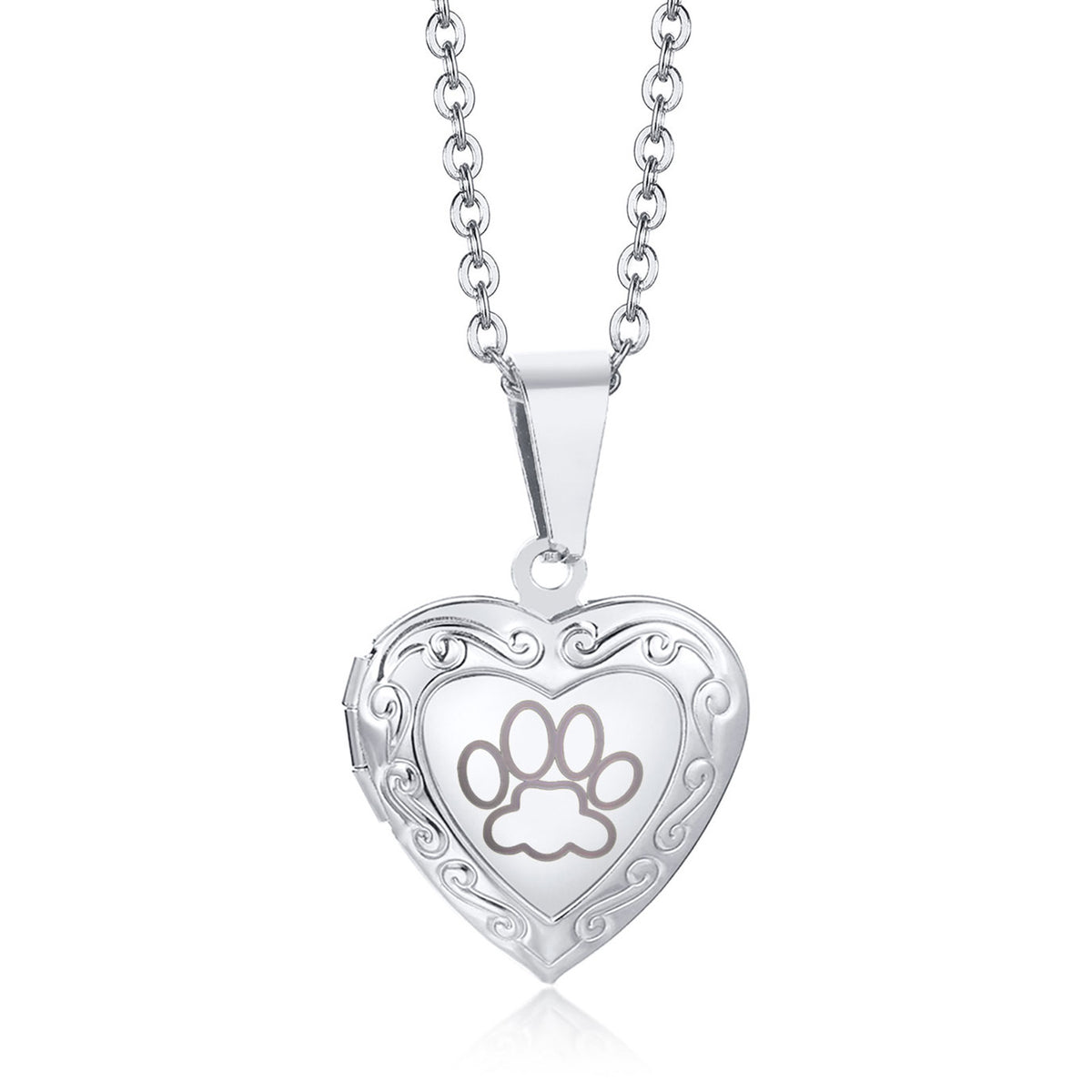 Openable Heart Photo Box Pendant Necklace