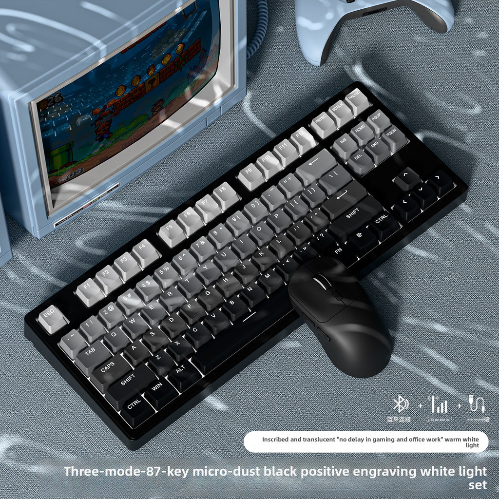 Wireless Mechanical Keyboard with Bluetooth Triple-Mode Connectivity