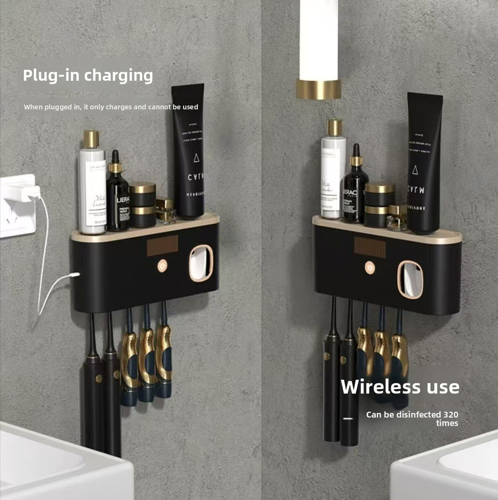 UV Sterilizing Toothbrush Holder with Suction Cup