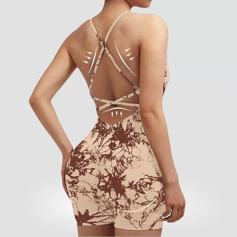 Women's Yoga Jumpsuit with Shorts