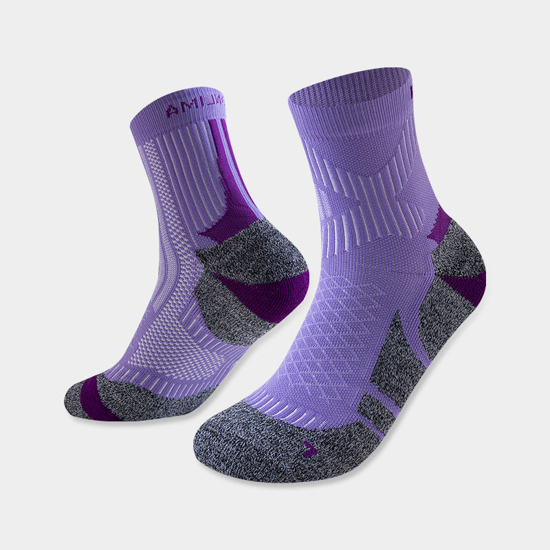Professional Marathon Running Socks with Anti-Slip Towel Bottom