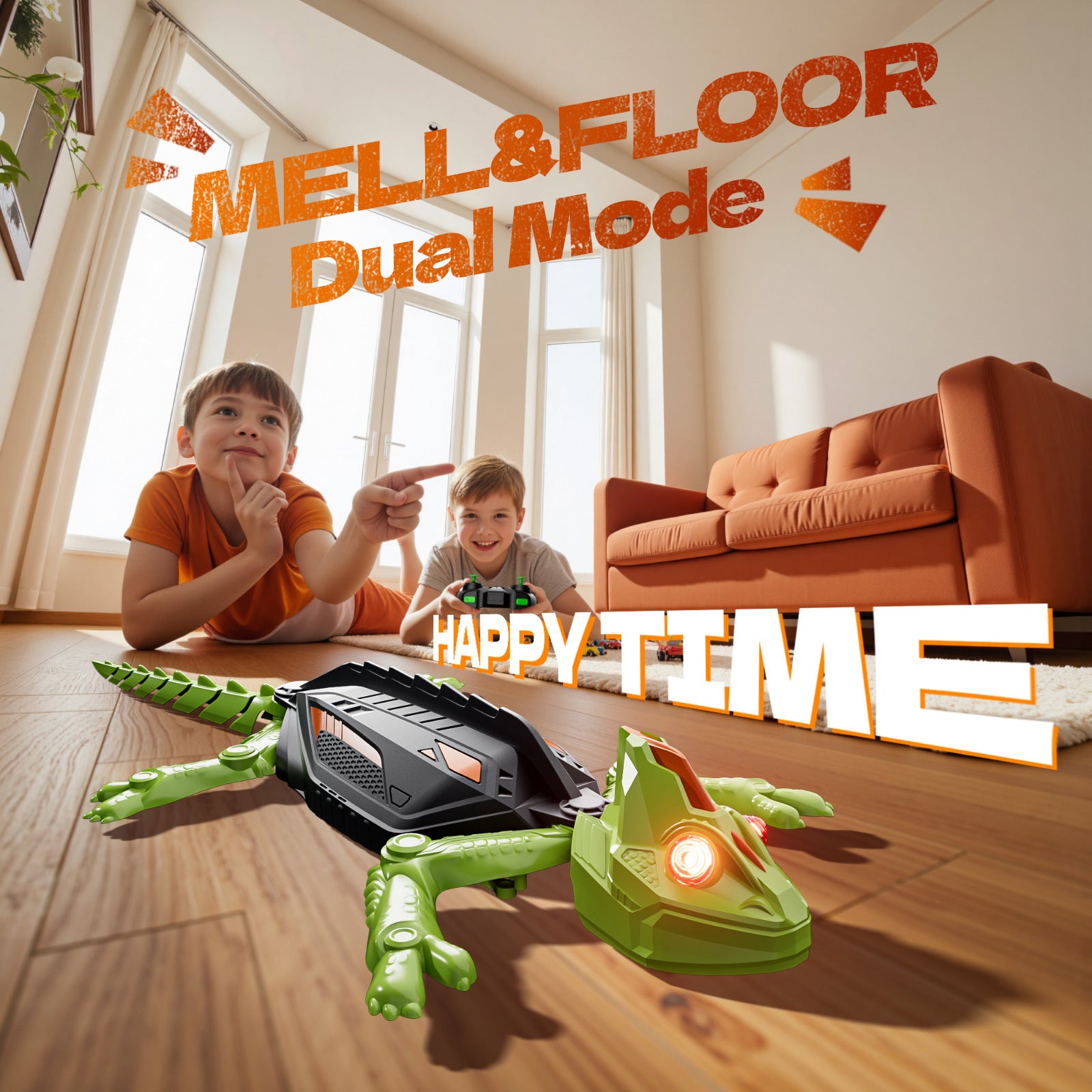 Electric Remote Control Wall Climbing Lizard Gecko Toy for Kids