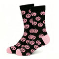 Halloween Men's and Women's Anti-Slip Pumpkin Bat Pattern Socks