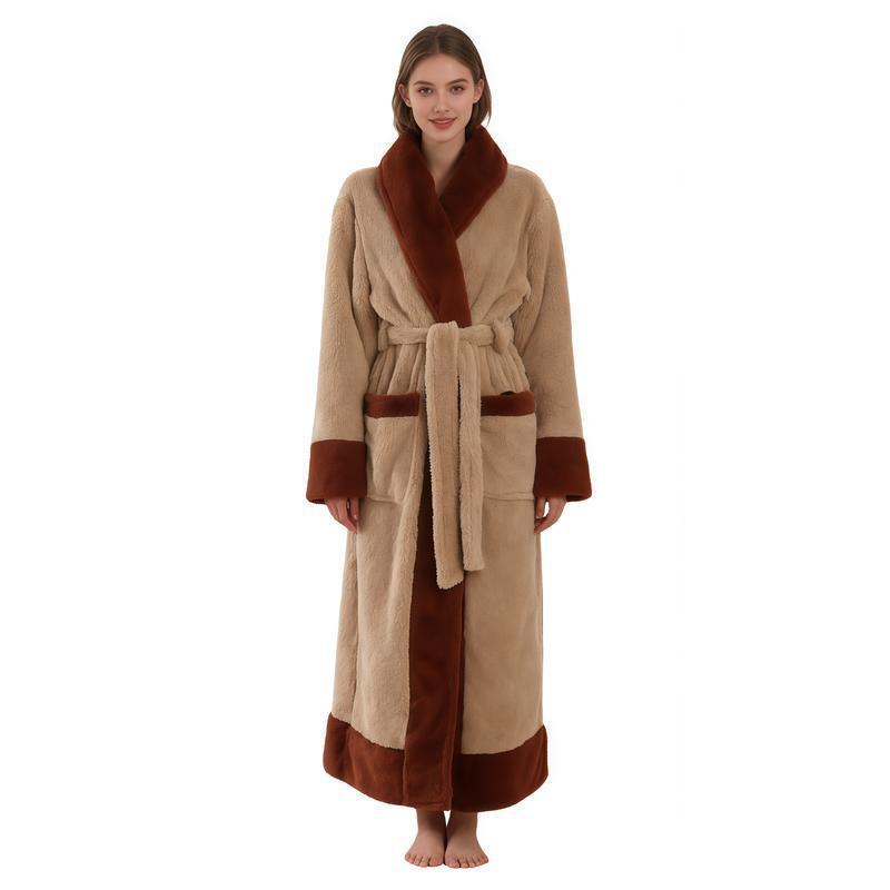 Flannel bathrobe