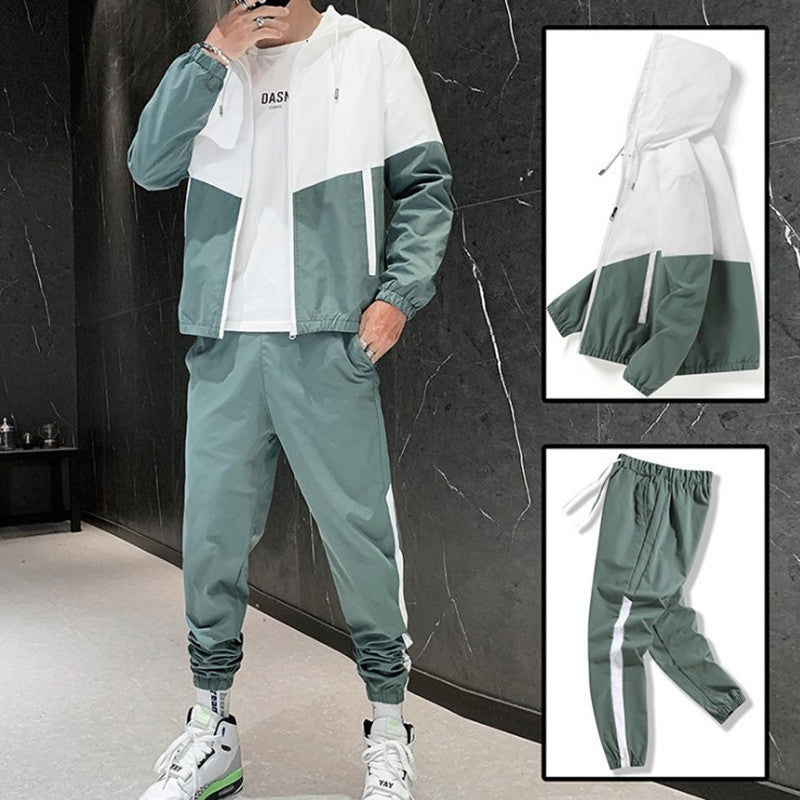 Mens Casual Two Piece Track Suit