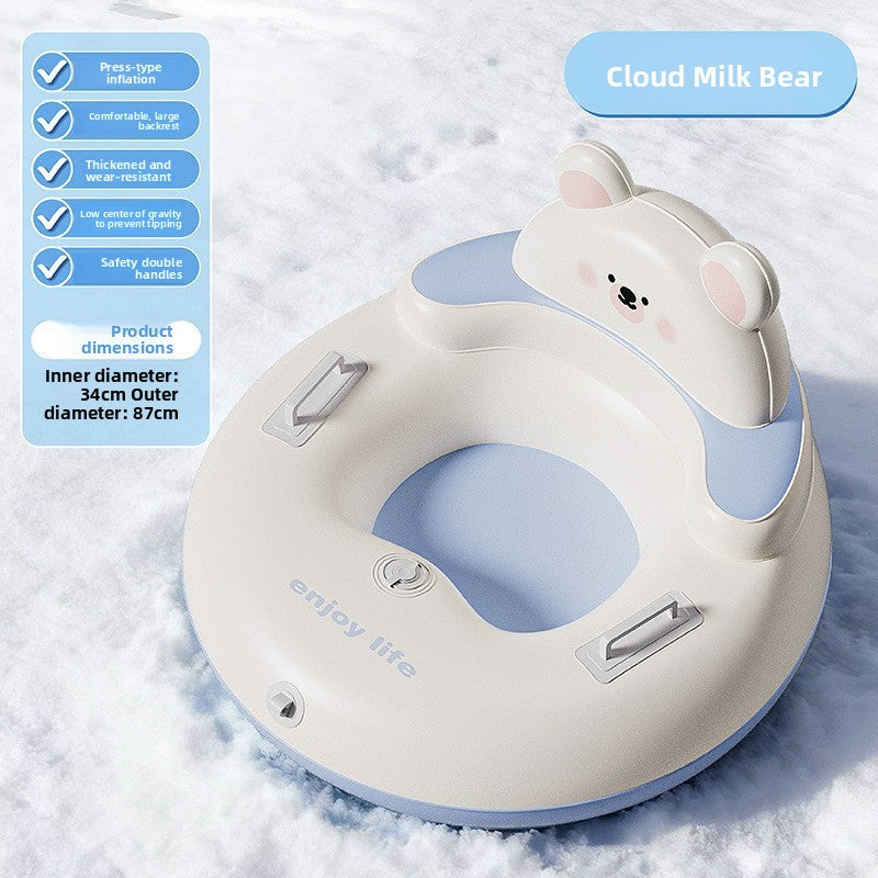 Inflatable Snow Tube for Outdoor Activities