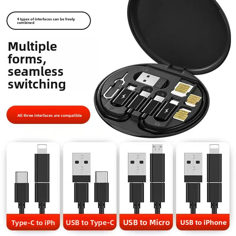 60W Fast Charging Cable Set with Storage Box