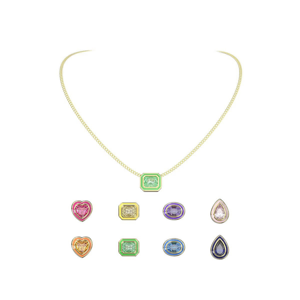 Rainbow Sugar Necklace Dopamine Gem All-Match Niche Accessories