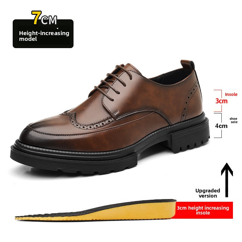 Inner Height Increase of 9cm Casual Groom Wedding Shoes