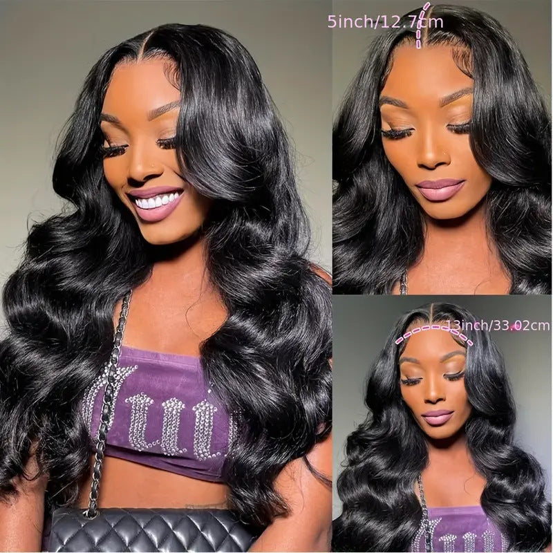 Machine Made Lace Wig Long Curly Hair