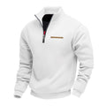 Heavyweight Stand-Up Collar Contrast Stripe Sports Sweatshirt