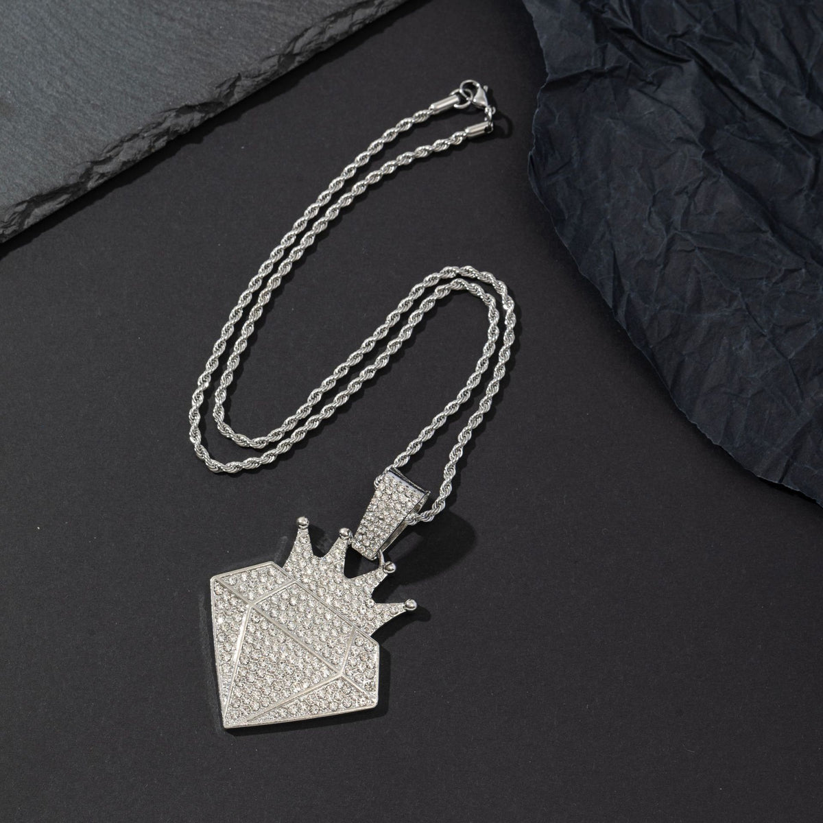 Diamond Crown Pendant