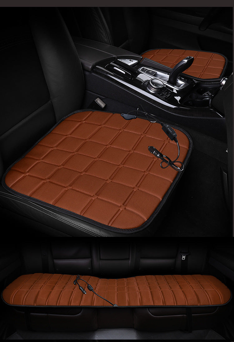 Winter car heating seat cushion