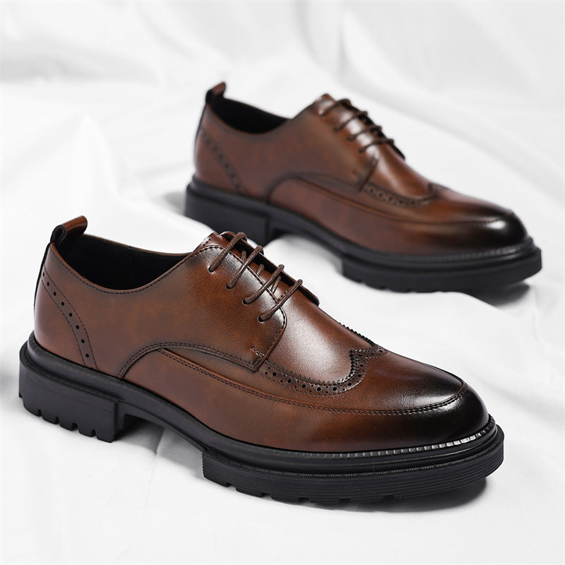 Inner Height Increase of 9cm Casual Groom Wedding Shoes