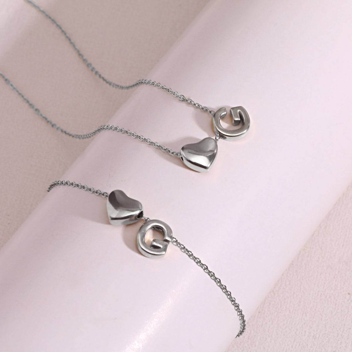 Heart Pendant Titanium Steel Necklace
