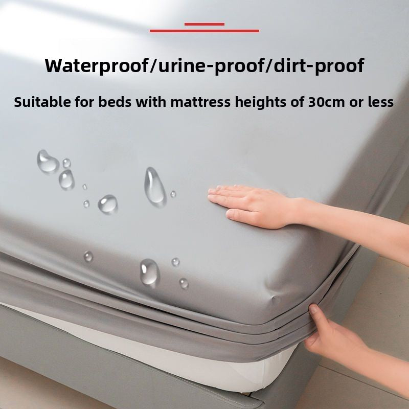Waterproof fitted sheet for home use