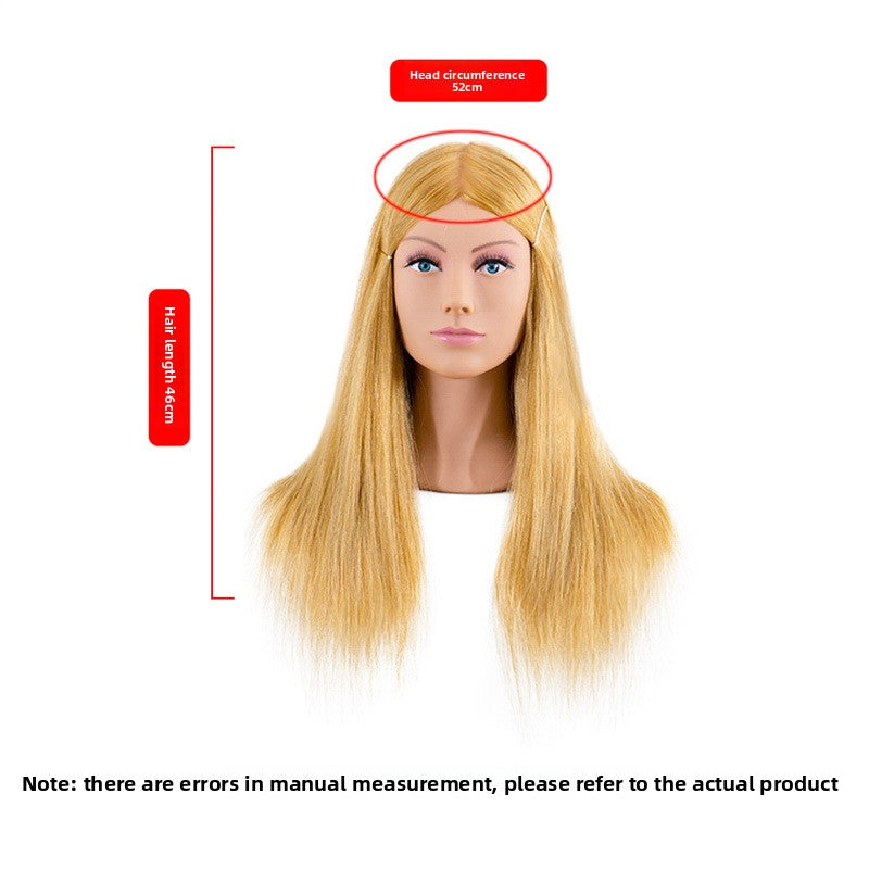 Human Hair Styling Mannequin Head with Shoulder