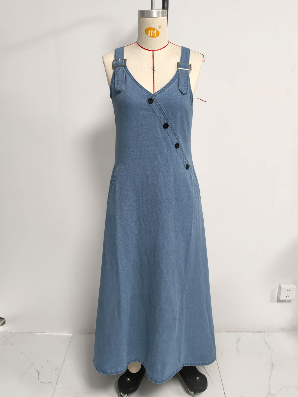 Womens Vintage Denim A-line Dress