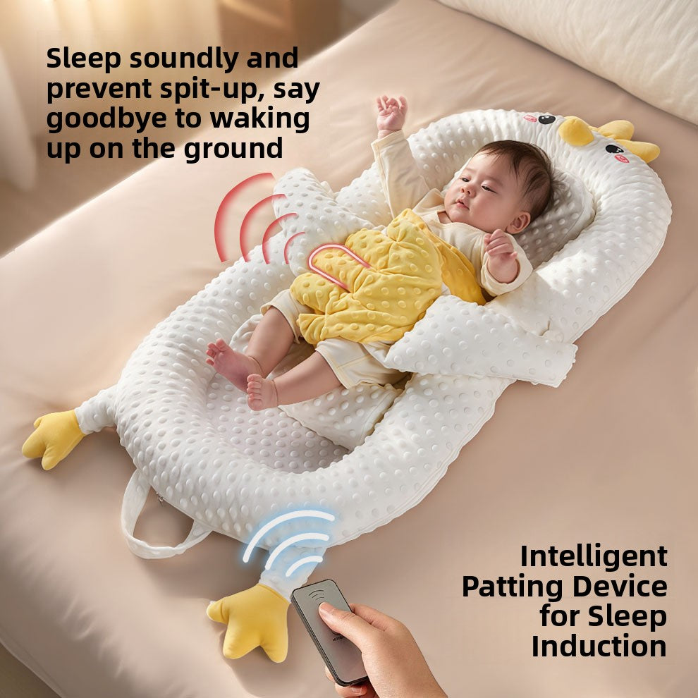 Baby Anti-Jump Soothing Bed with Slope Pad