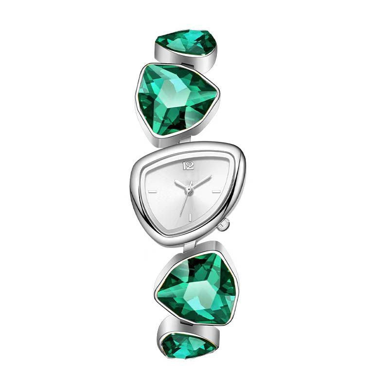 Women's Diamond Accent Quartz Watch with Metal Bracelet