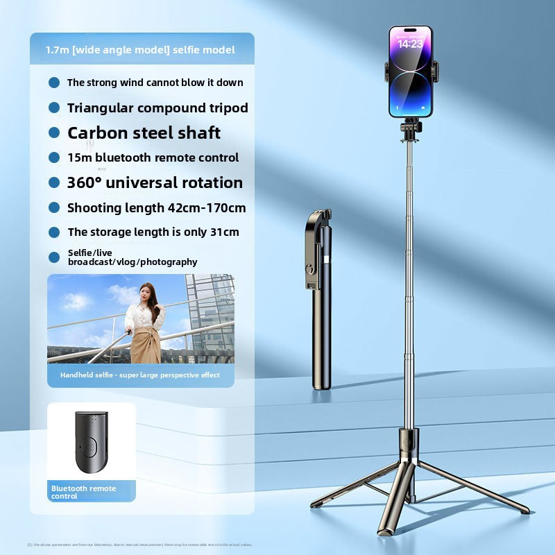 Bluetooth Phone Tripod with Fill Light and Stabilizer