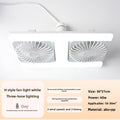 E27 Spiral Silent LED Fan Light