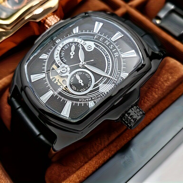 Waterproof luminous quartz watch