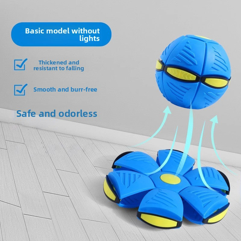 LED Light Up Bounce Ball Transformable Flying Disc