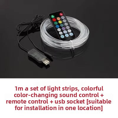 Car Interior LED Ambient Light Strip with Voice Control