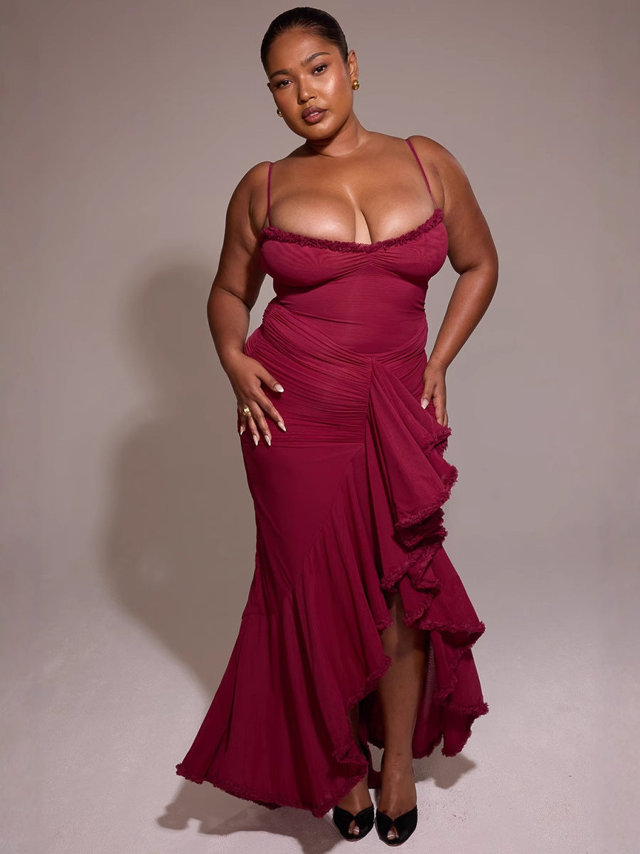 Sleeveless V-Neck Slip Dress