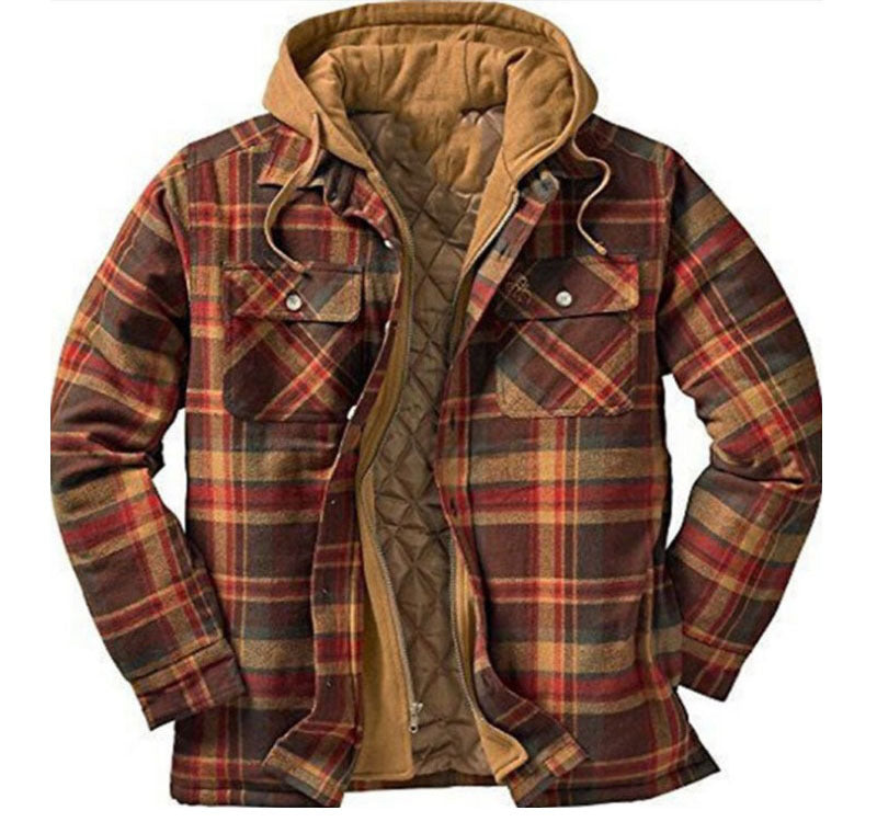 Men's Thickened Hooded Jacket