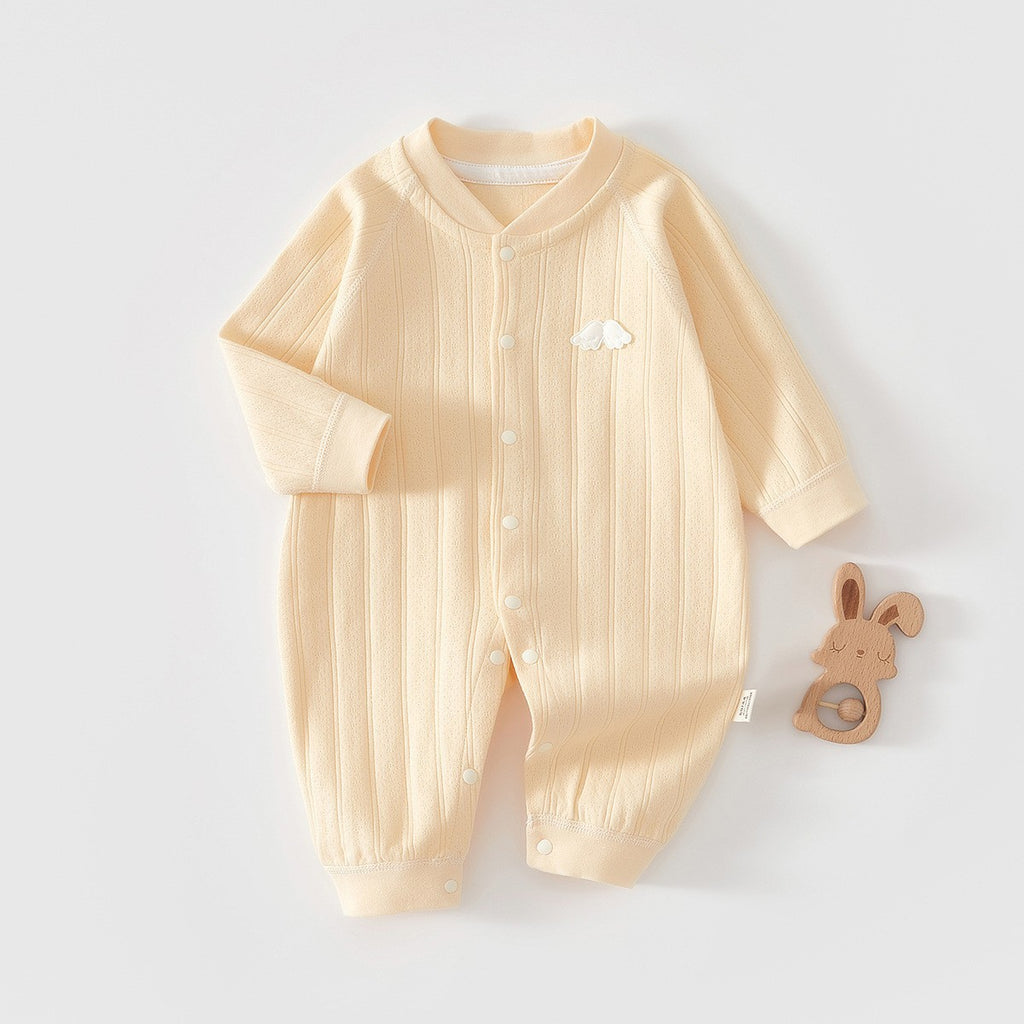Pure Cotton Boneless Long Sleeve Newborn Baby Jumpsuit