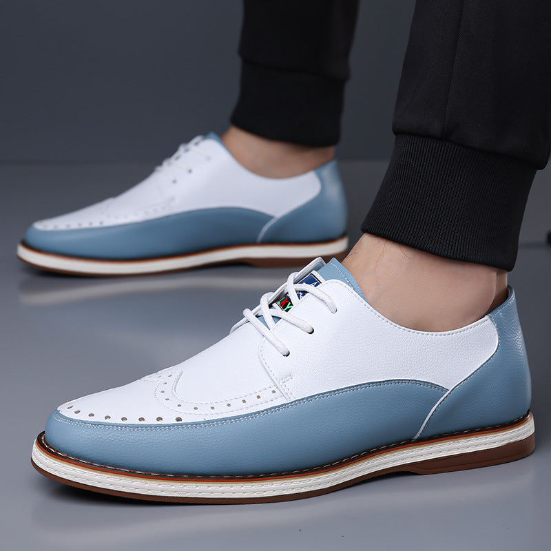 Men's Business Casual Chelsea Boots with Lace-Up