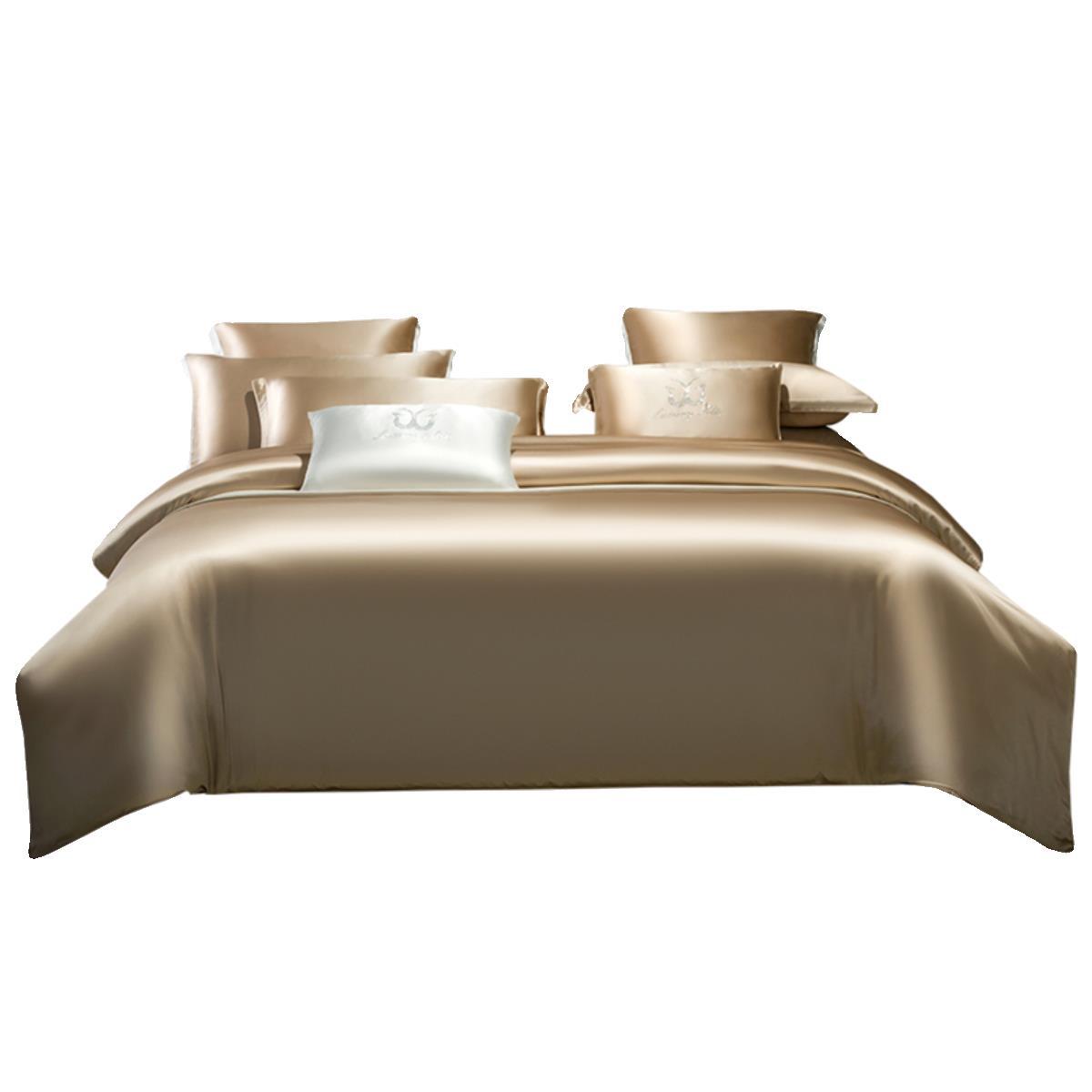 Heavy Weight Double-Sided Imitation Silk Four-Piece Set