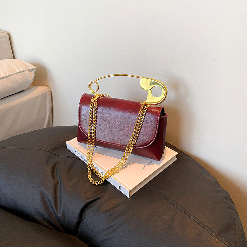 New Korean Style Versatile Chain Bag High-End Shoulder Crossbody Bag