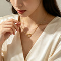 Love heart clavicle chain