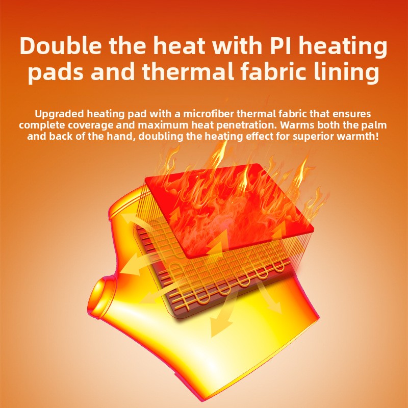 Electric Heating Gloves Touch Screen Winter Warm