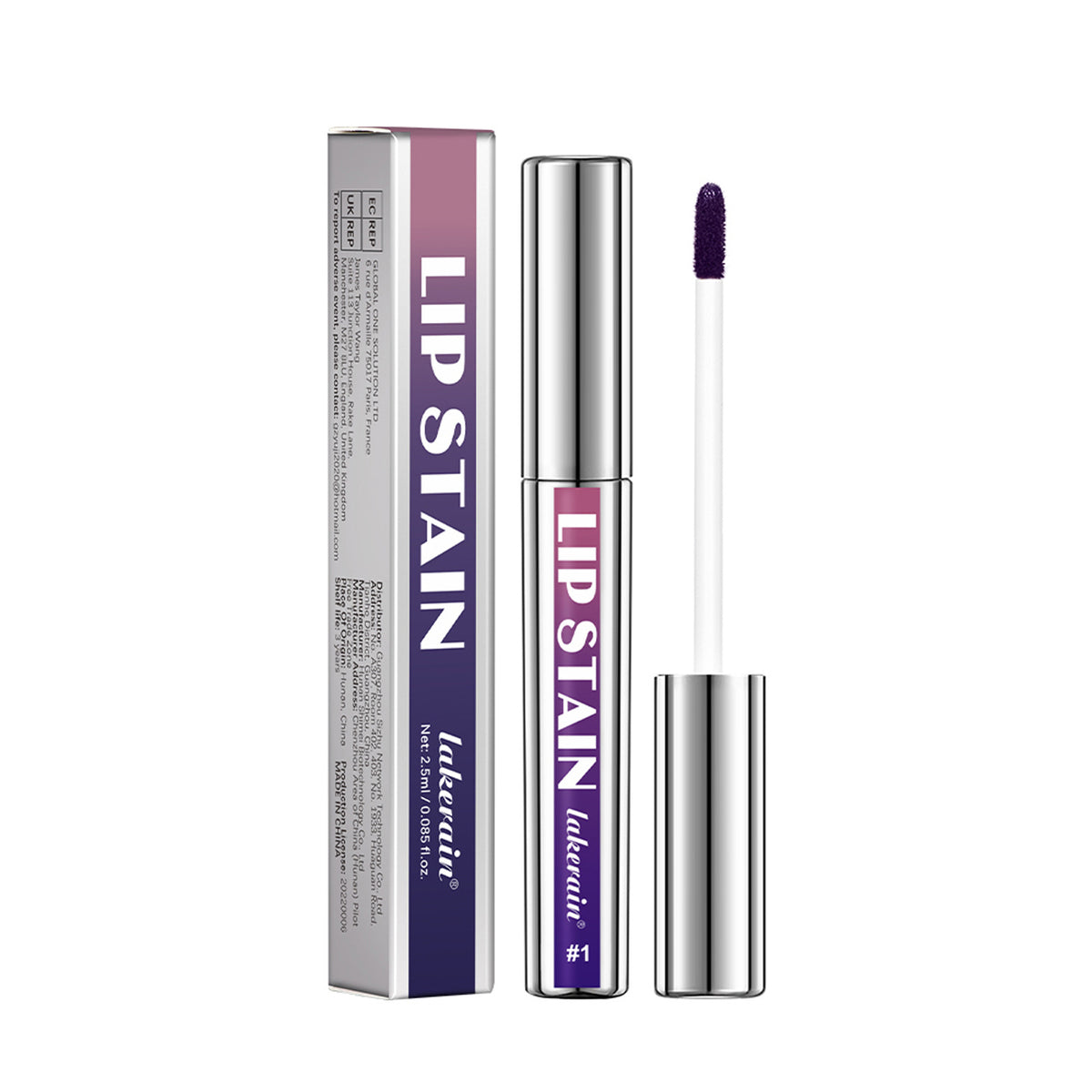 silver tube peel-off lip gloss