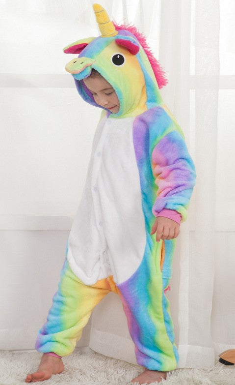Boys and girls' one-piece pajamas